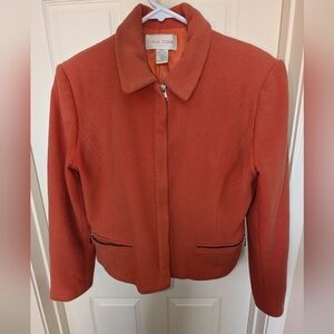 Casual Corner Women's Rust Teddy Jacket